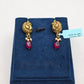 SILVER GOLD PLATED EARRINGS GP137