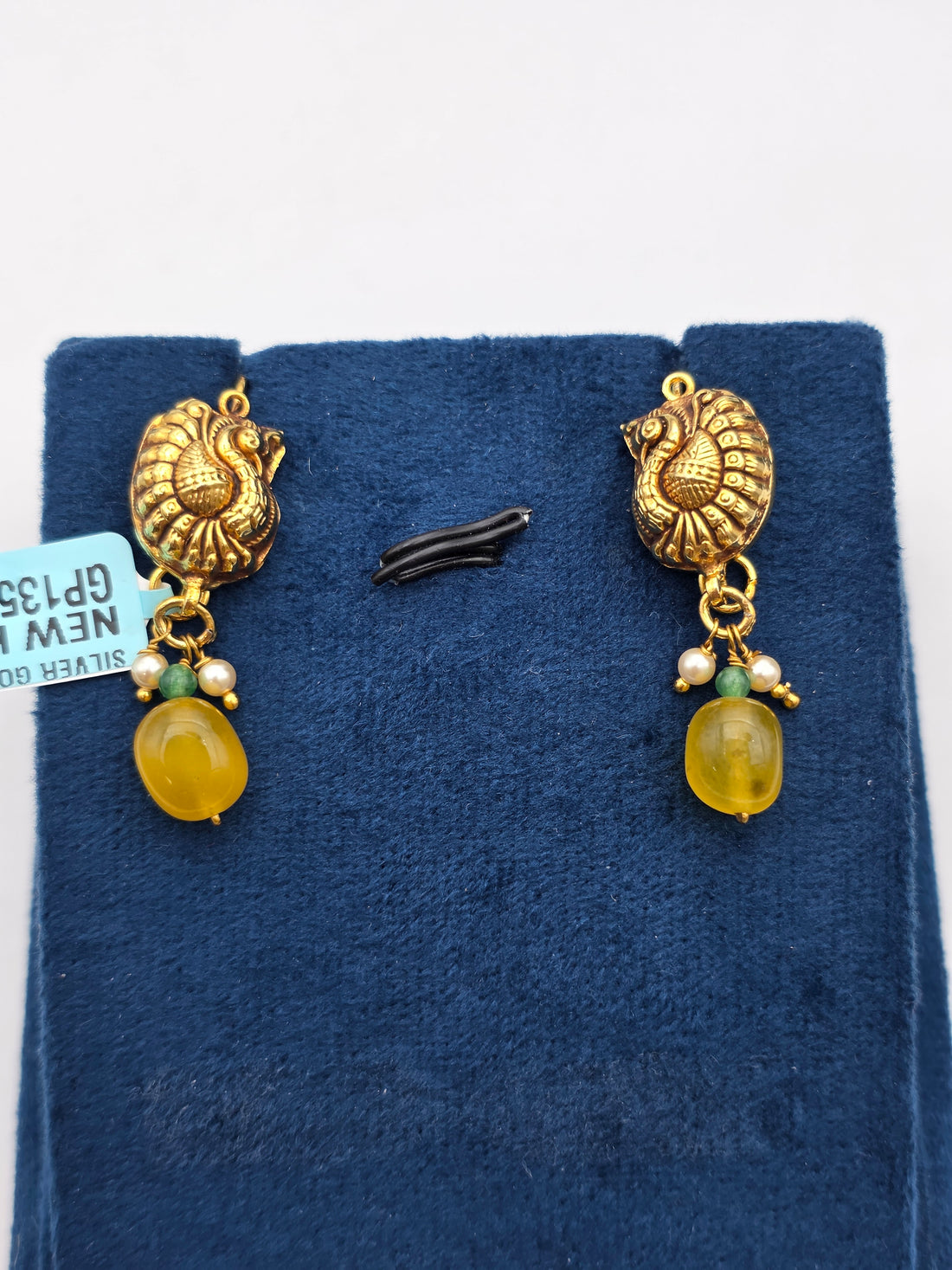 SILVER GOLD PLATED EARRINGS GP135
