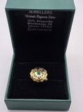SILVER GOLD PLATED RING GP114