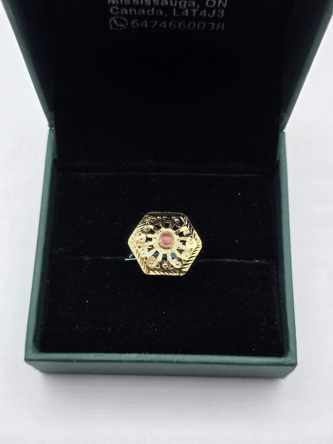 SILVER GOLD PLATED RING GP117