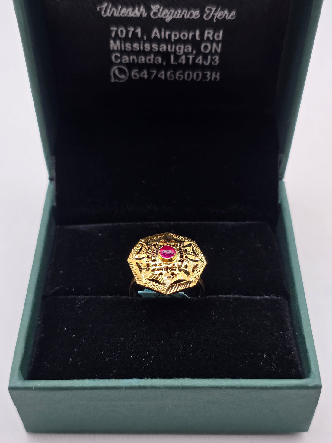 SILVER GOLD PLATED RING GP126