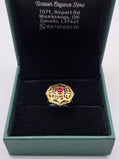 SILVER GOLD PLATED RING GP126