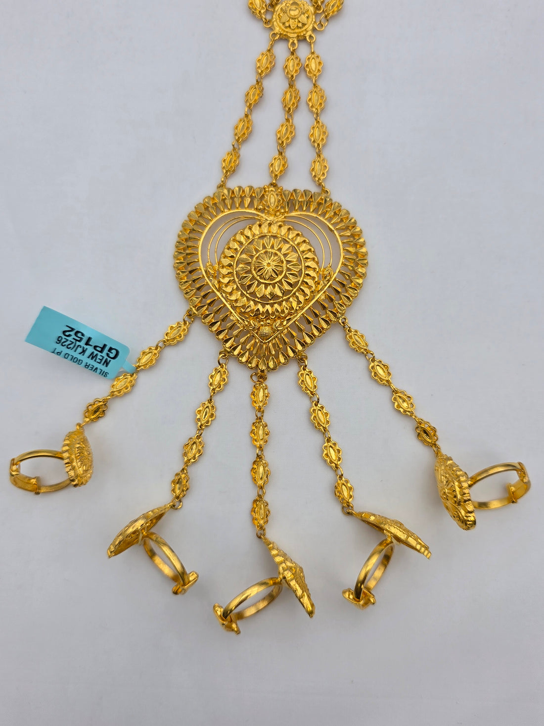 SILVER GOLD PLATED BRIDAL BAAHI SET GP152