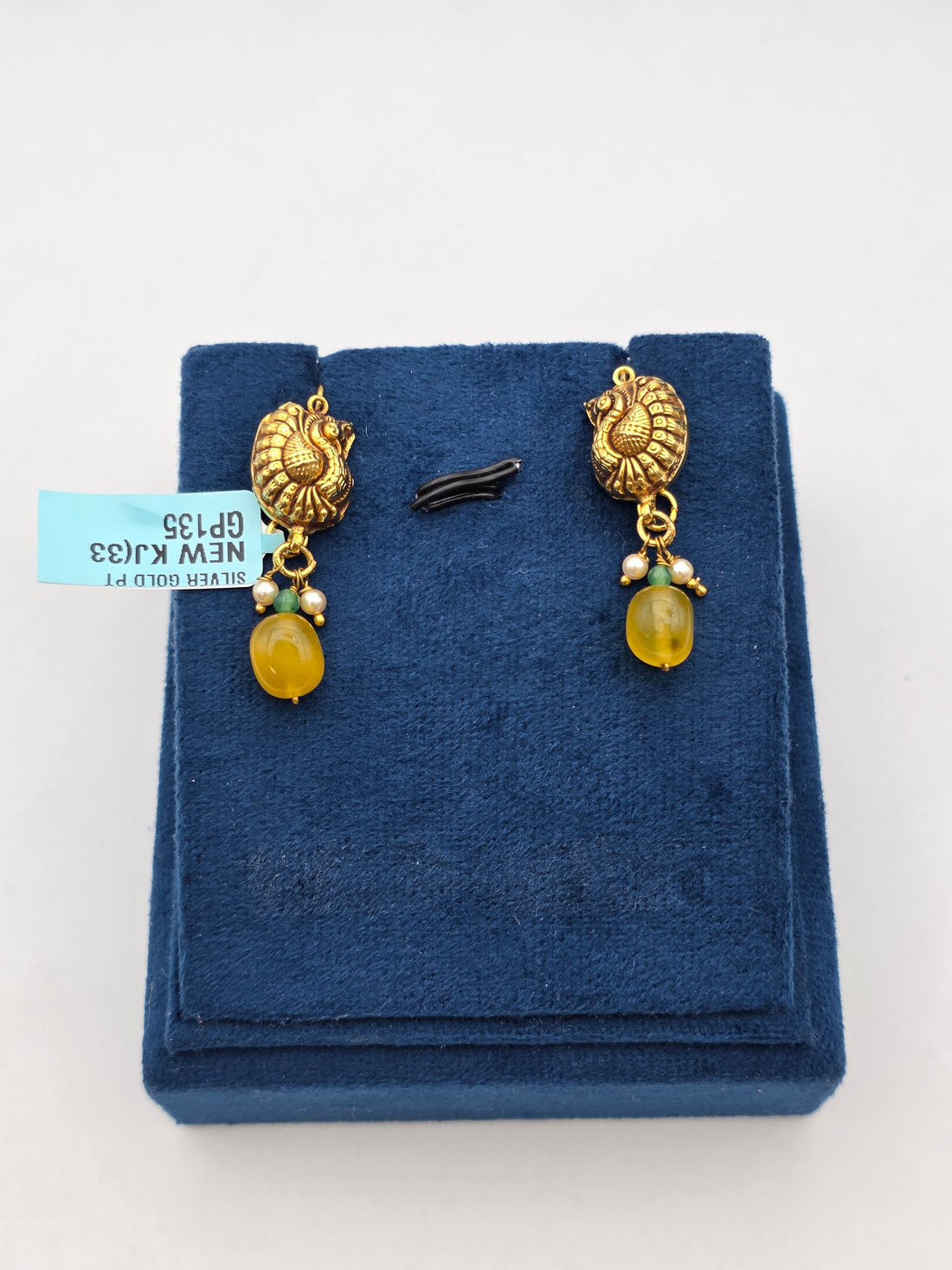 SILVER GOLD PLATED EARRINGS GP135