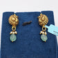 SILVER GOLD PLATED EARRINGS GP140