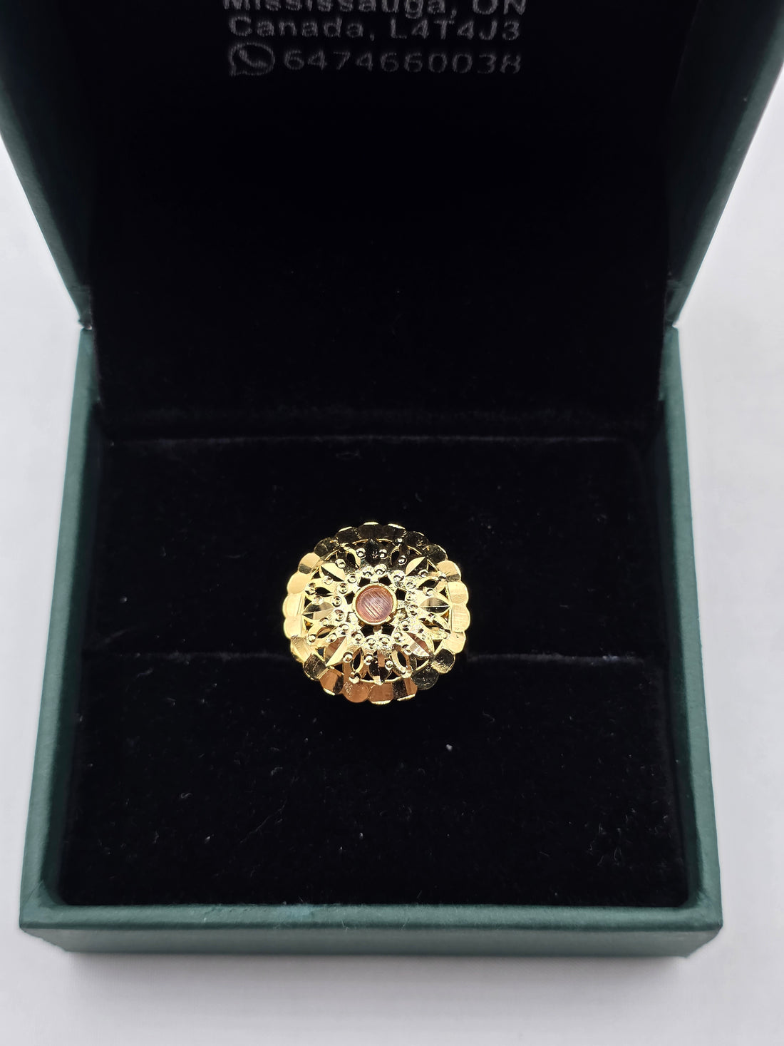 SILVER GOLD PLATED RING GP118
