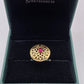 SILVER GOLD PLATED RING GP122