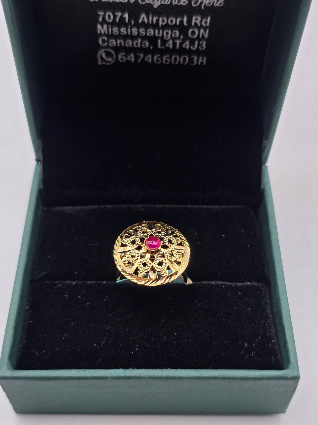 SILVER GOLD PLATED RING GP122