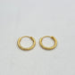 SILVER GOLD PLATED HOOPS GP144