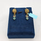 SILVER GOLD PLATED EARRINGS GP138
