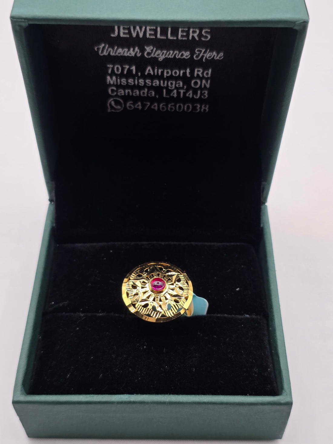 SILVER GOLD PLATED RING GP112
