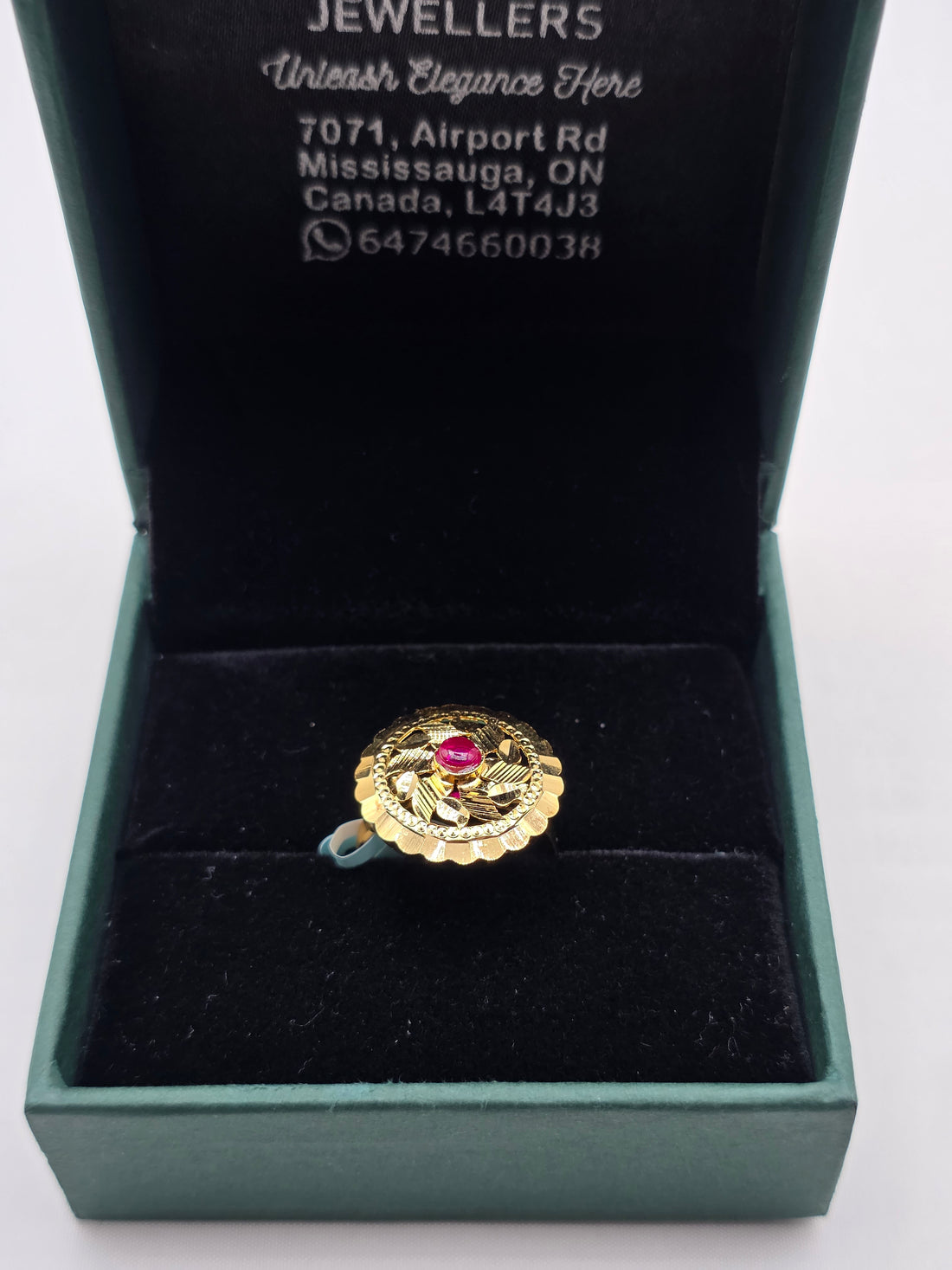SILVER GOLD PLATED RING GP123