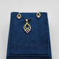 SILVER GOLD PLATED PENDANT SET GP035