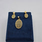 SILVER GOLD PLATED PENDANT SET GP037