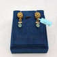 SILVER GOLD PLATED EARRINGS GP140