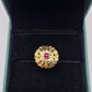 SILVER GOLD PLATED RING GP120