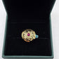 SILVER GOLD PLATED RING GP112