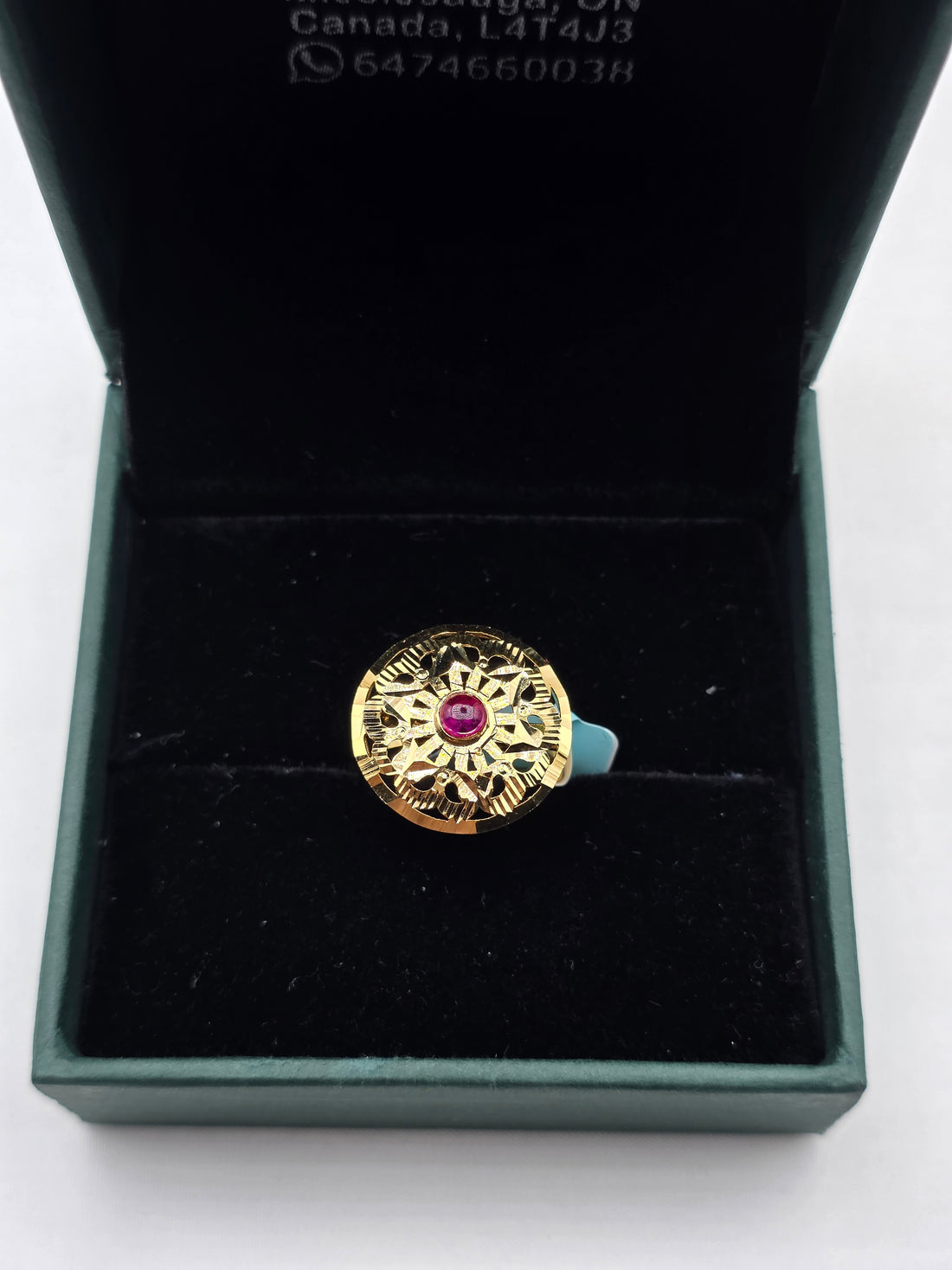 SILVER GOLD PLATED RING GP112
