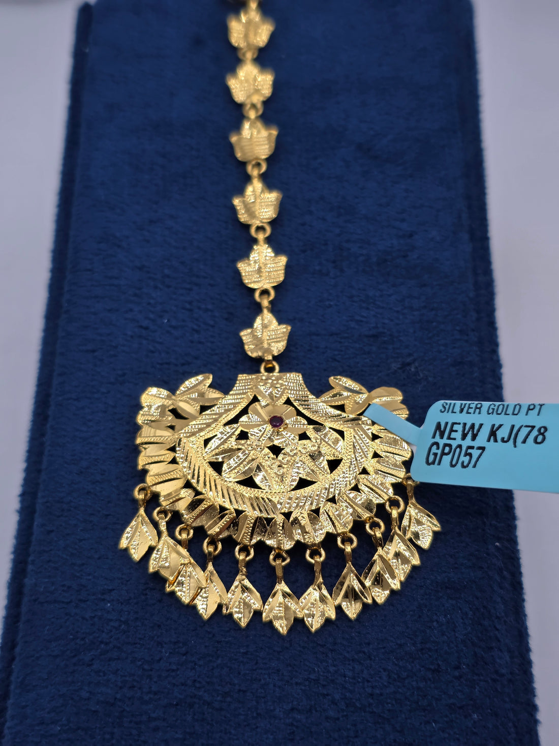 SILVER GOLD PLATED TIKKA GP057