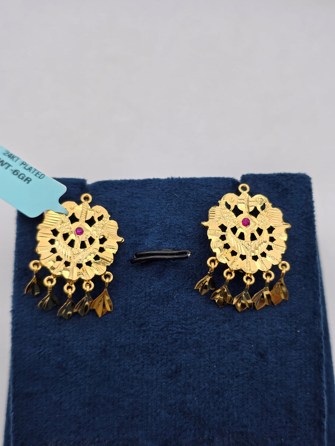 SILVER GOLD PLATED EARRINGS GP146