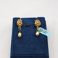 SILVER GOLD PLATED EARRINGS GP141