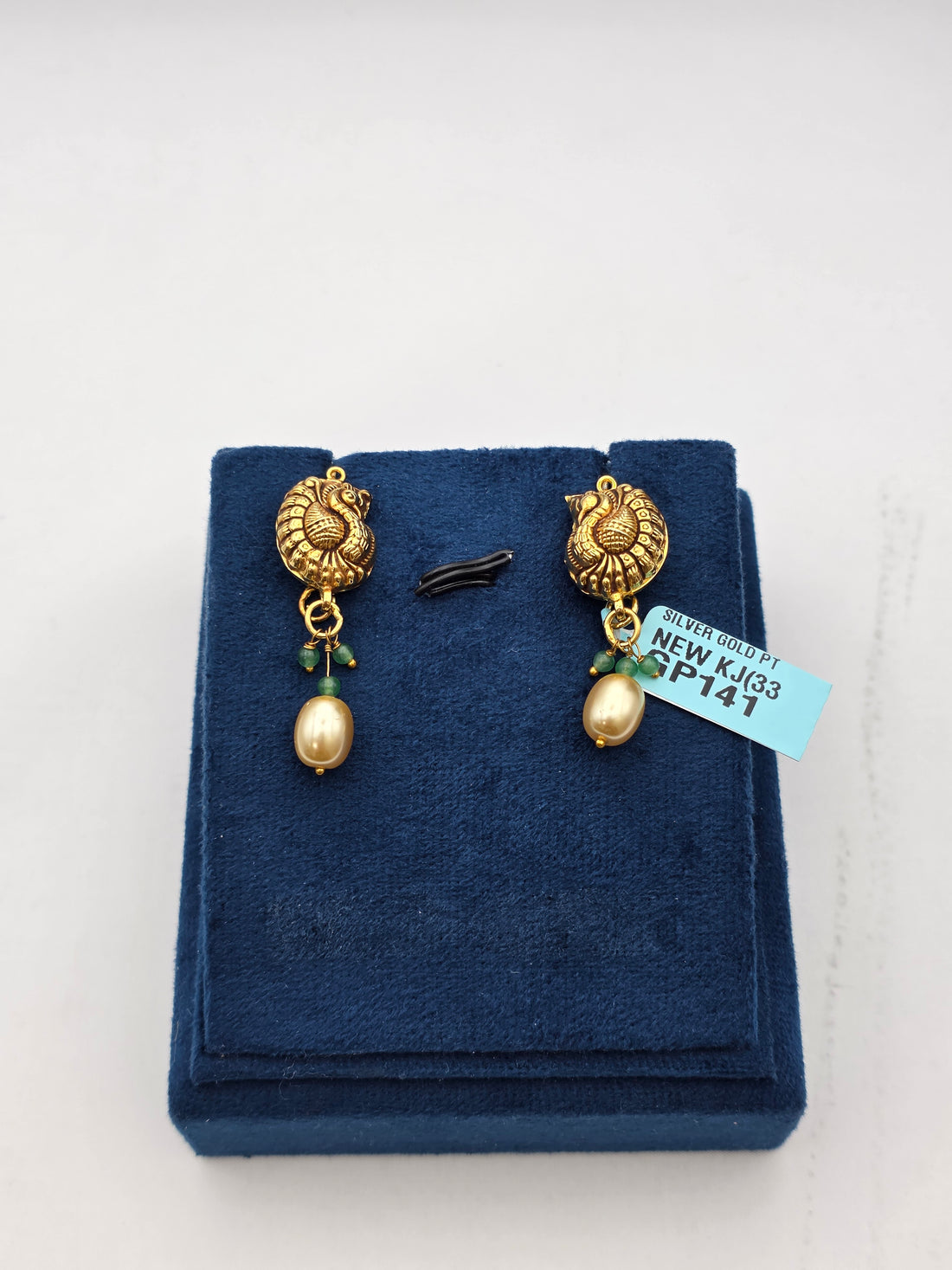 SILVER GOLD PLATED EARRINGS GP141