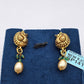 SILVER GOLD PLATED EARRINGS GP141