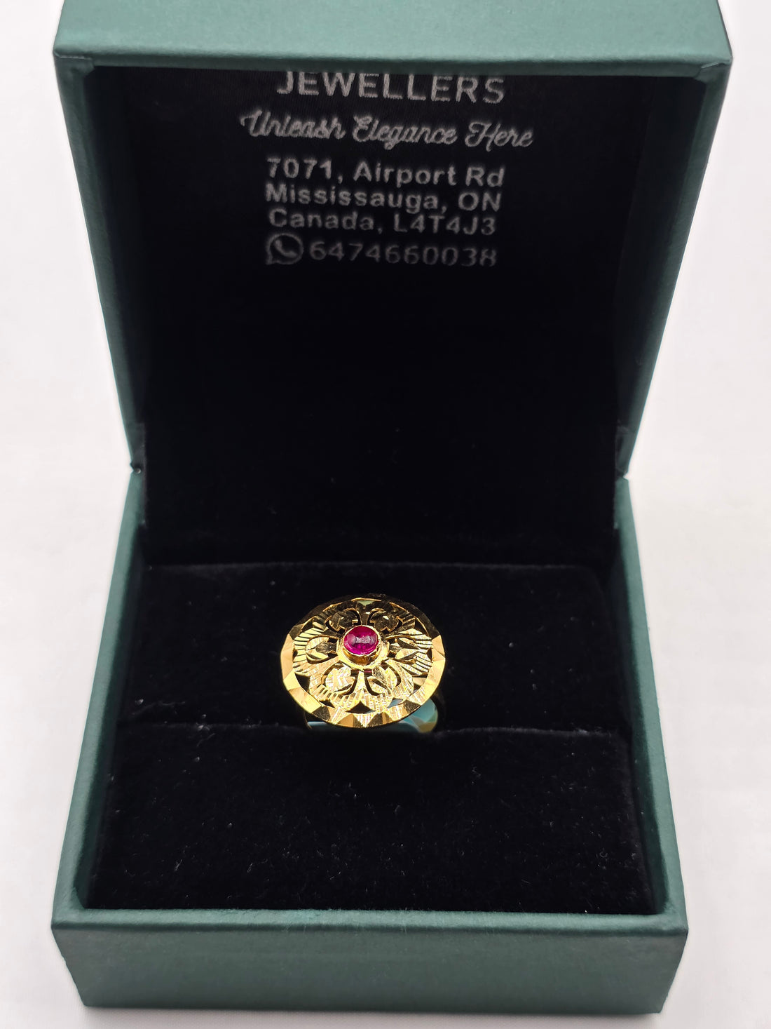 SILVER GOLD PLATED RING GP113
