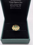 SILVER GOLD PLATED RING GP124