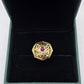 SILVER GOLD PLATED RING GP126