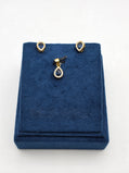 SILVER GOLD PLATED PENDANT SET GP039