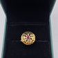 SILVER GOLD PLATED RING GP125