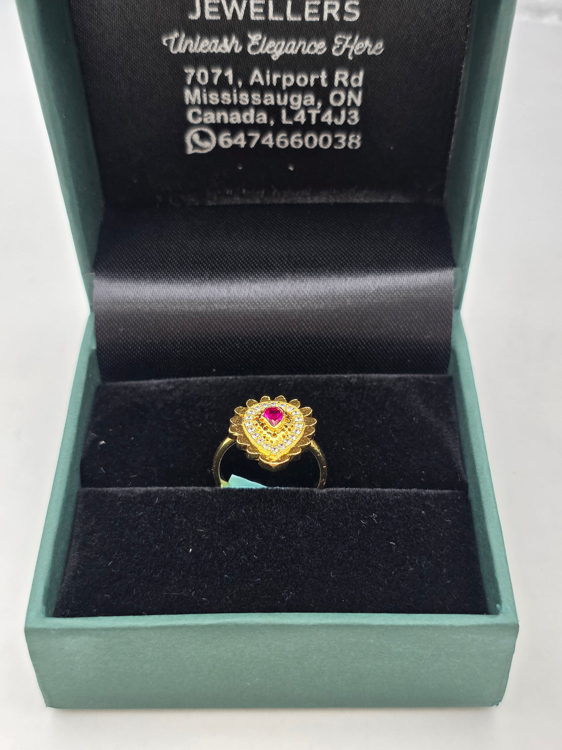 SILVER GOLD PLATED RING GP145