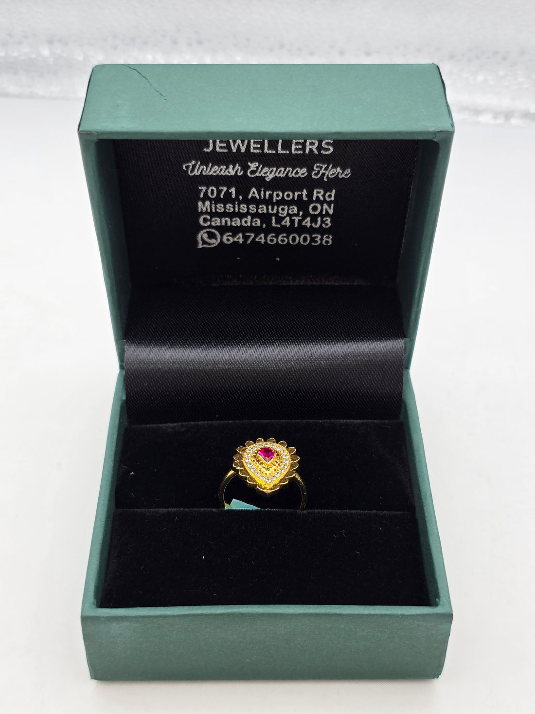 SILVER GOLD PLATED RING GP145