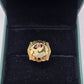SILVER GOLD PLATED RING GP121