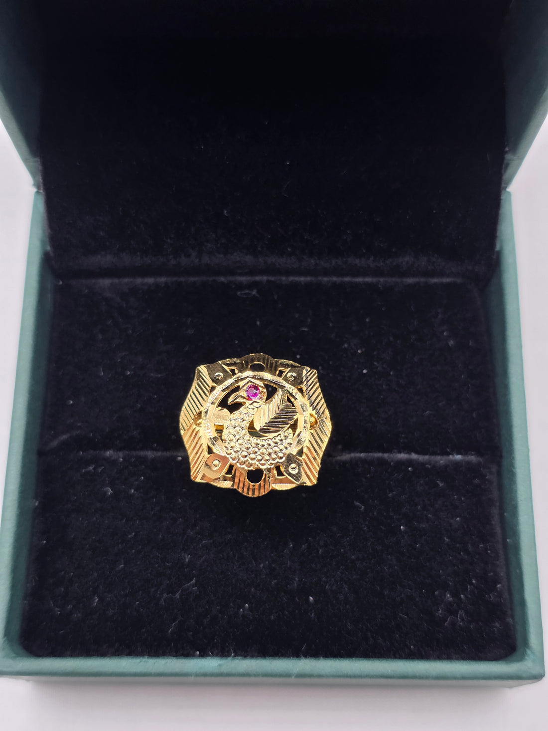 SILVER GOLD PLATED RING GP121