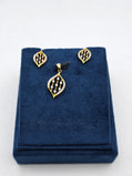 SILVER GOLD PLATED PENDANT SET GP036