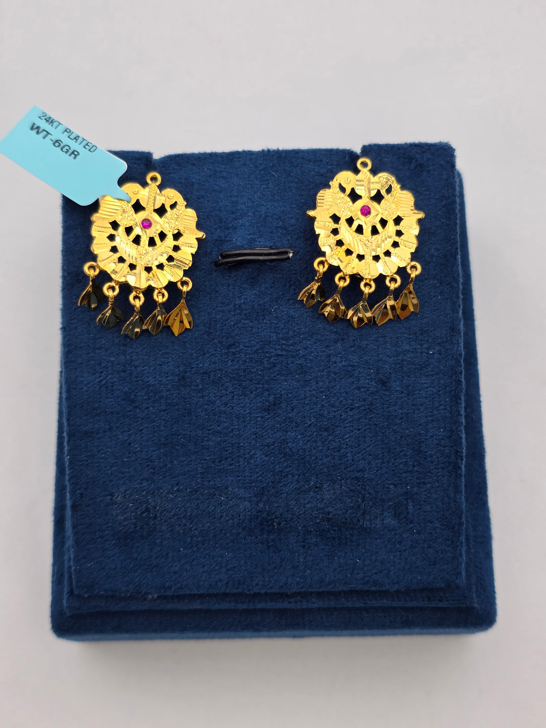 SILVER GOLD PLATED EARRINGS GP146
