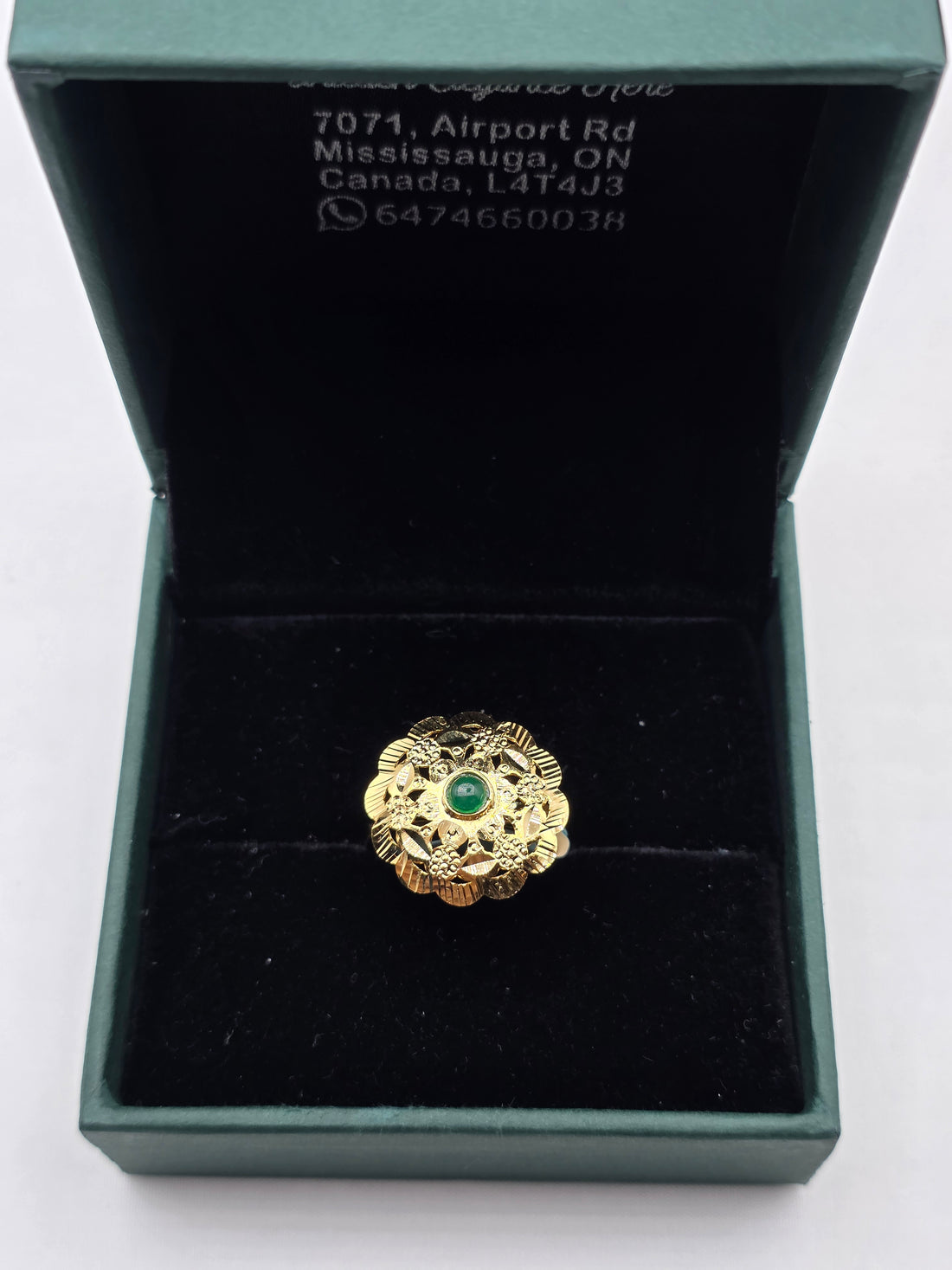 SILVER GOLD PLATED RING GP114