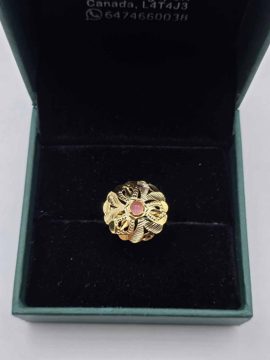 SILVER GOLD PLATED RING GP115