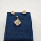 SILVER GOLD PLATED PENDANT SET GP038