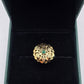 SILVER GOLD PLATED RING GP124