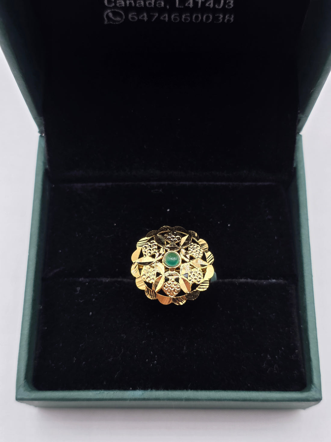 SILVER GOLD PLATED RING GP124