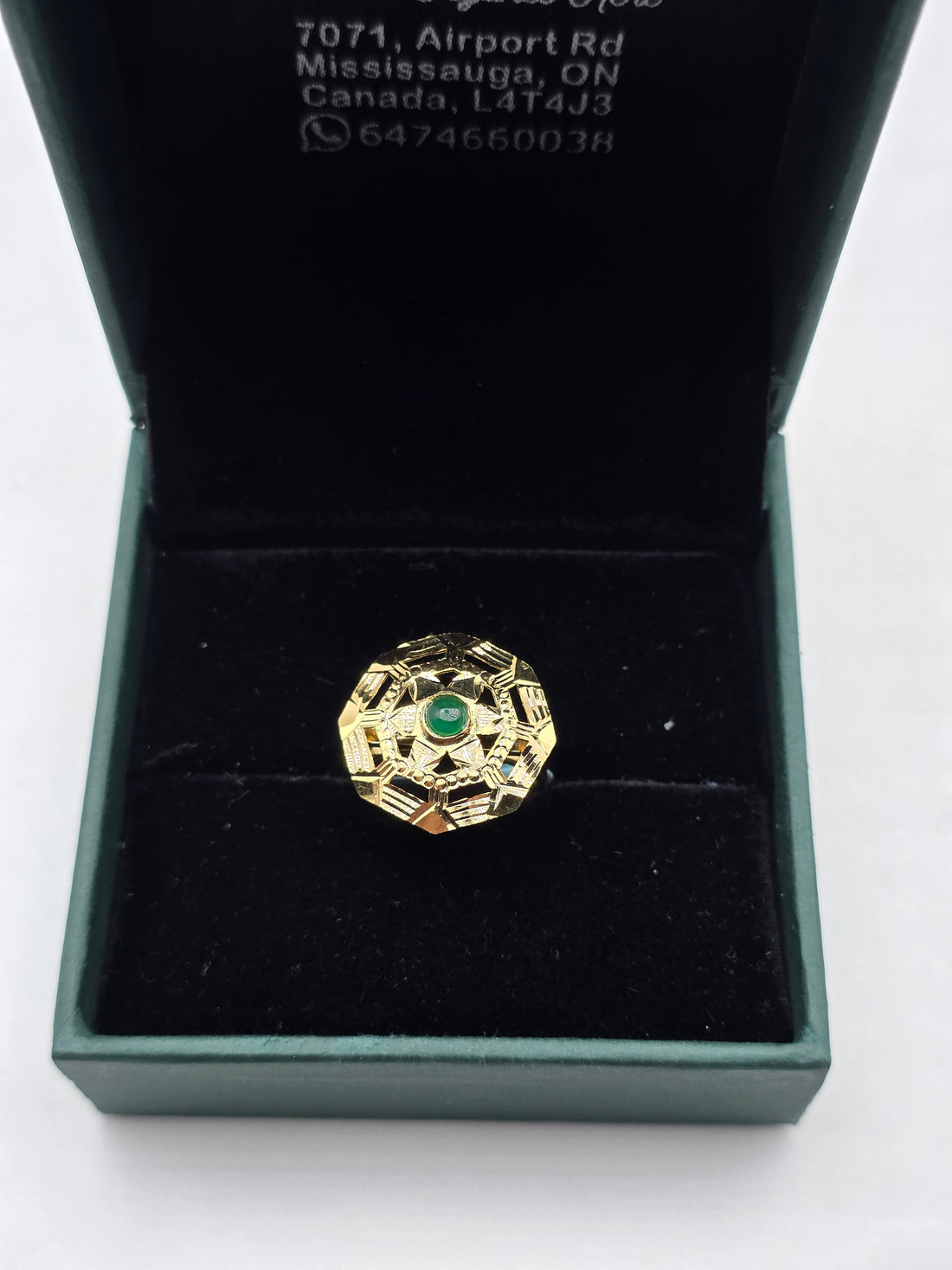 SILVER GOLD PLATED RING GP110