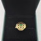 SILVER GOLD PLATED RING GP109