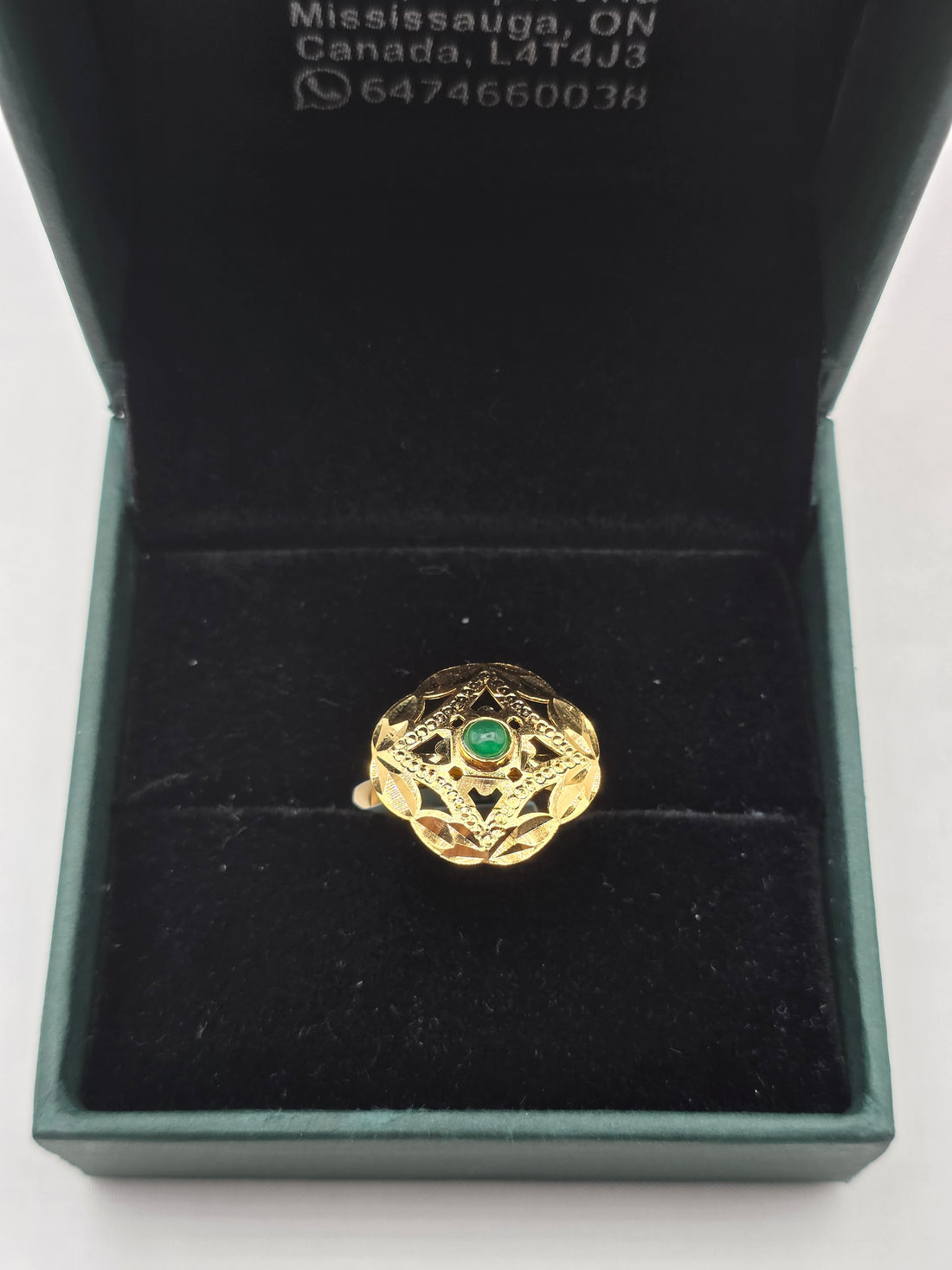 SILVER GOLD PLATED RING GP109