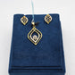 SILVER GOLD PLATED PENDANT SET GP034