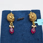 SILVER GOLD PLATED EARRINGS GP137