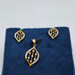 SILVER GOLD PLATED PENDANT SET GP036