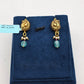 SILVER GOLD PLATED EARRINGS GP133